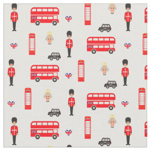 England-Symbol-Muster Stoff