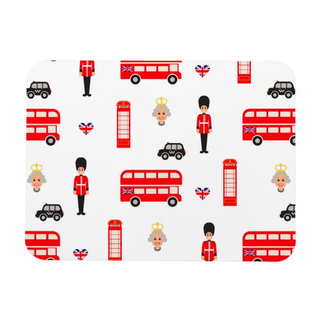 England Symbos Pattern Magnet (Horizontal)
