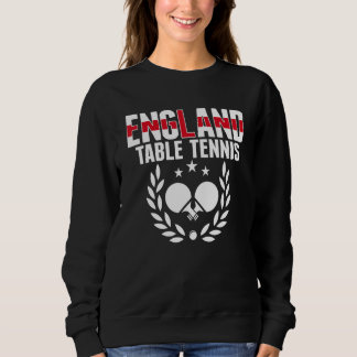 England Table Tennis Englische Ping-Pong-Mannsch Sweatshirt
