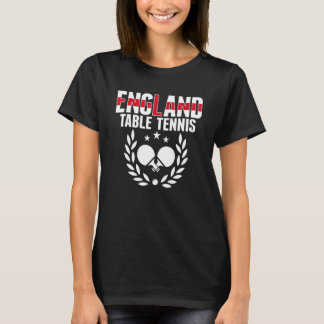 England Table Tennis Englische Ping-Pong-Mannsch T-Shirt