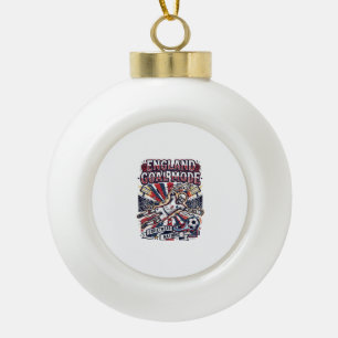 England Tor Modus Skelett Stürmer Nationen Streetw Keramik Kugel-Ornament