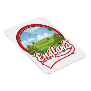 England Travel Logo Magnet