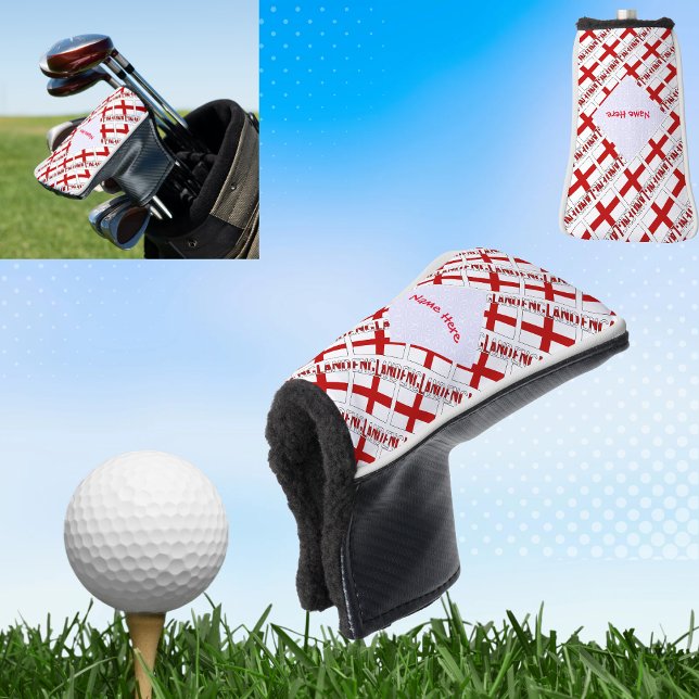 England und die englische Flagge geteerte Red Pers Golf Headcover (Von Creator hochgeladen)