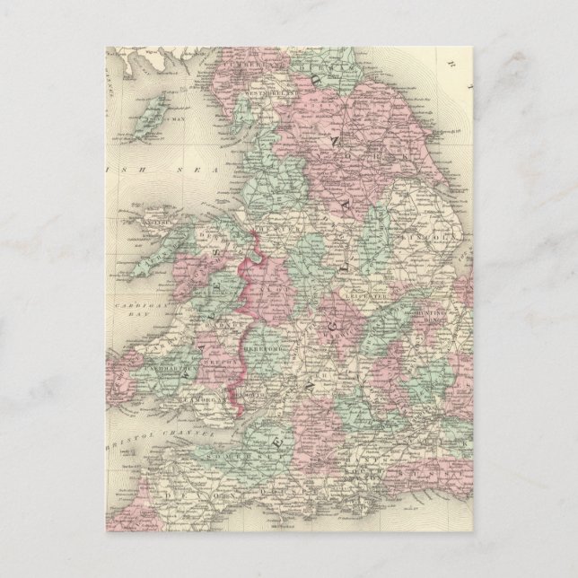 England und Wales 5 Postkarte (Vorderseite)