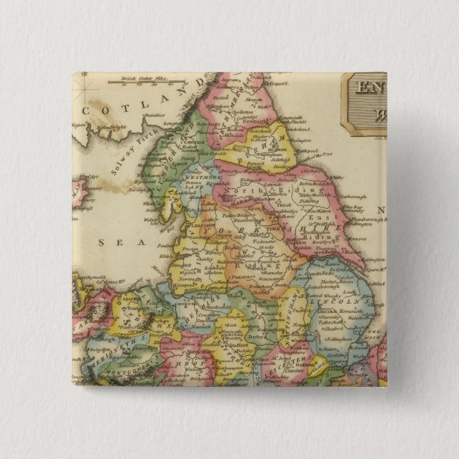 England und Wales Button (Vorderseite)