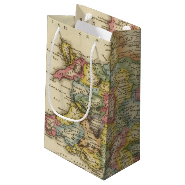 England und Wales Kleine Geschenktüte (Rückseite Schrägansicht)