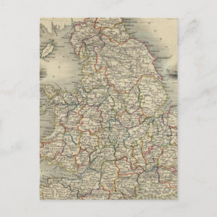 England und Wales Postkarte