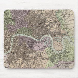 England und Wales - Städte, Häfen und Häfen Mousepad
