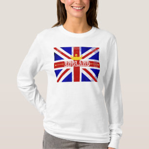 England Union Jack British Themed beunruhigt T-Shirt