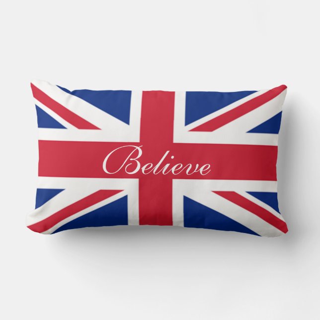 England Union Jack Flag Lumbar Throw Kissen (Vorderseite)