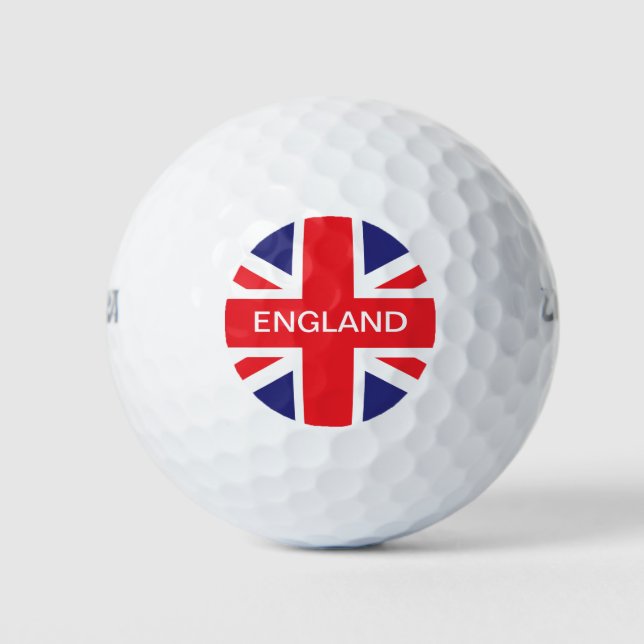 England Union Jack Flagge Golfball (Vorderseite)