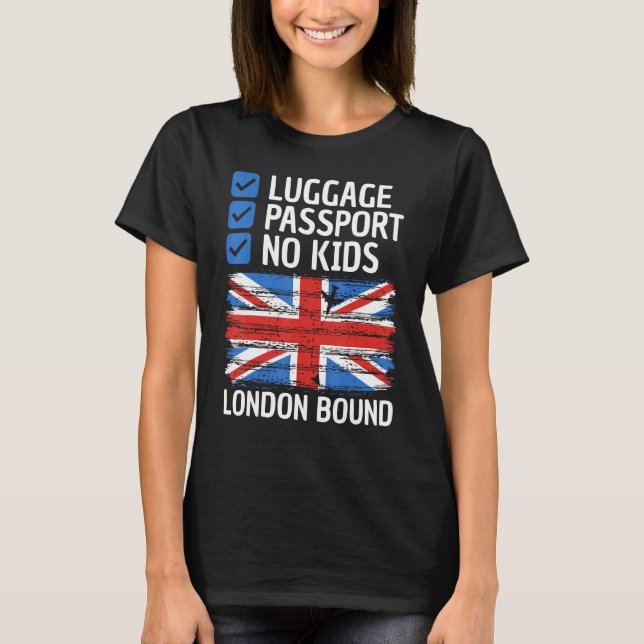 England United Kingdom UK Travel Vacation Outfit T T-Shirt (Vorderseite)