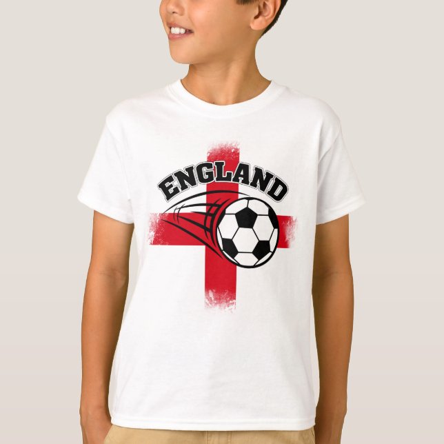 England Unterstützerfußball Thong T-Shirt (Vorderseite)