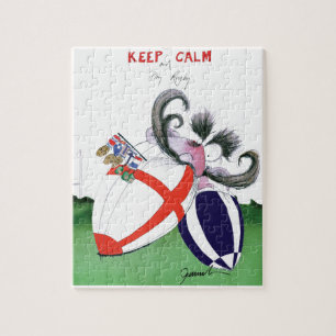 England V scoland Rugbyballs von den tony Puzzle