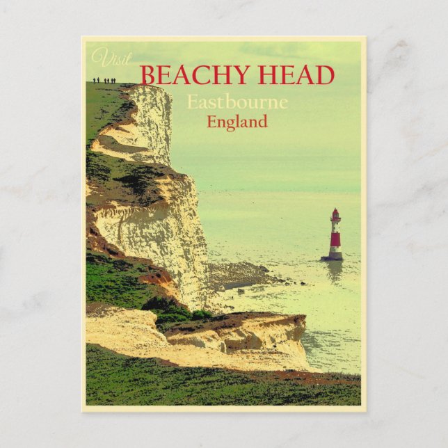 England Vintag Beachy Head Eastbourne Travel Postkarte (Vorderseite)