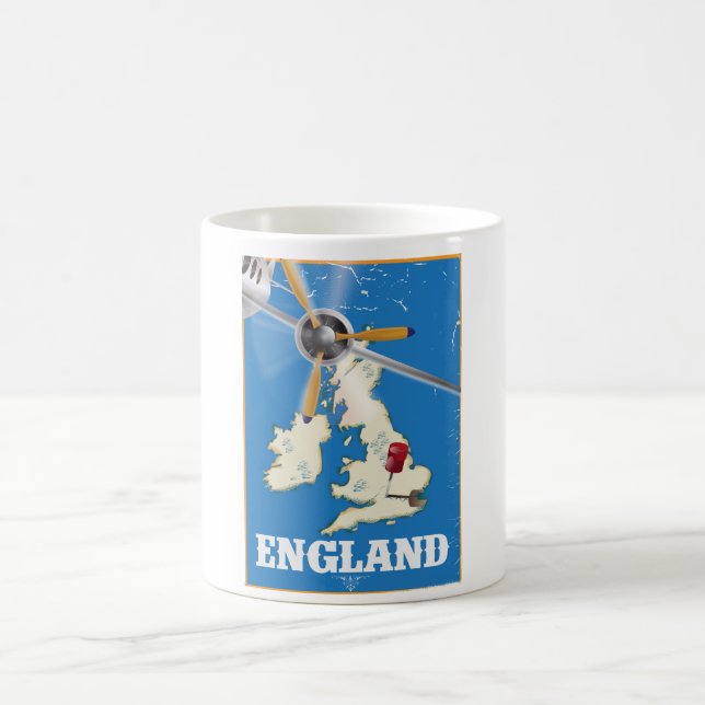 England Vintage Reise Poster. Tasse (Mittel)