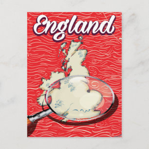 England Vintage-Reiseposter Postkarte