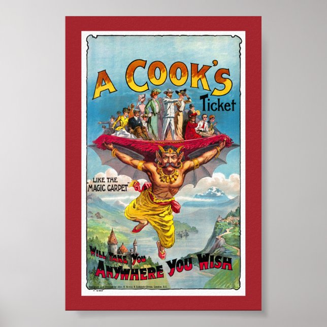 England Vintage Zirkusposter Restauriert Poster (Vorne)