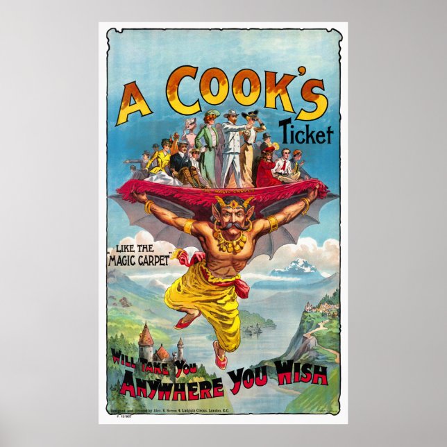England Vintages Circus Poster wiederhergestellt (Vorne)