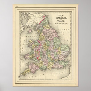 England, Wales 3 Poster