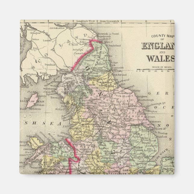 England, Wales 4 Magnet (Vorne)