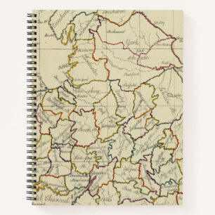 England, Wales 4 Notizbuch