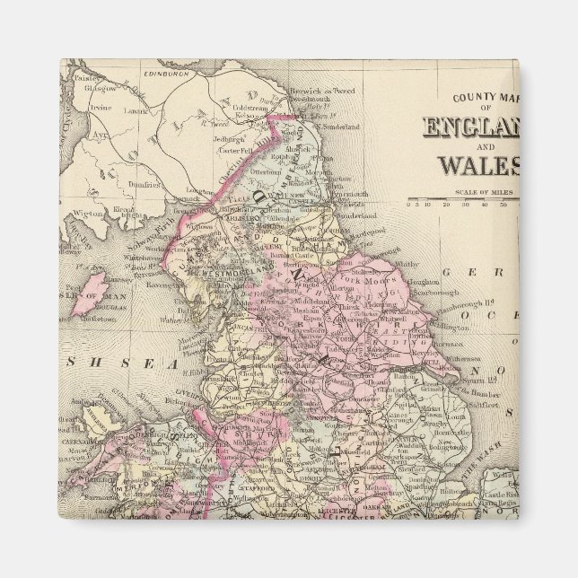 England, Wales 5 Magnet (Vorne)