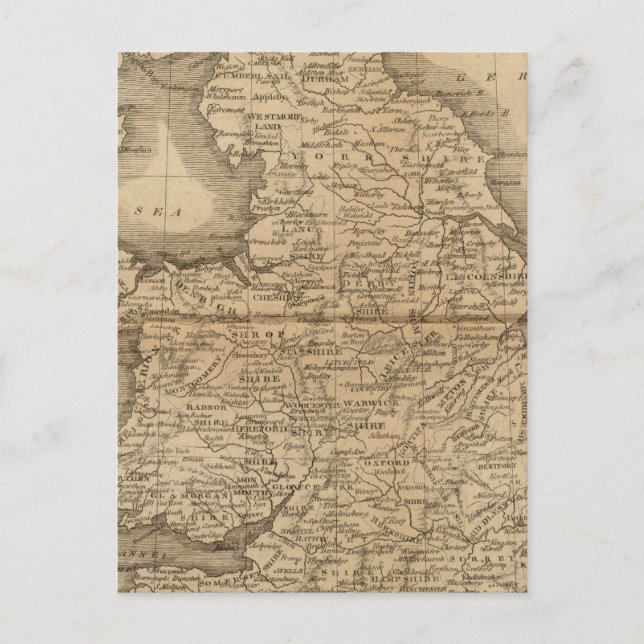 England, Wales 5 Postkarte (Vorderseite)