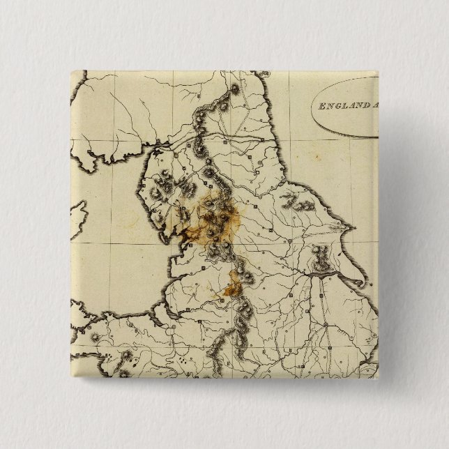 England, Wales Kontur Button (Vorderseite)