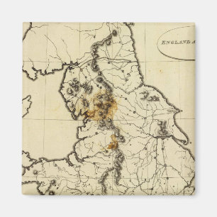 England, Wales Kontur Magnet