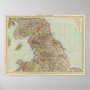 England, Wales N Poster