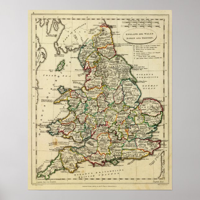 England, Wales, Roman, modern Poster (Vorne)
