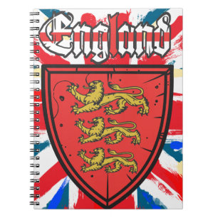 England-Wappen Notizblock