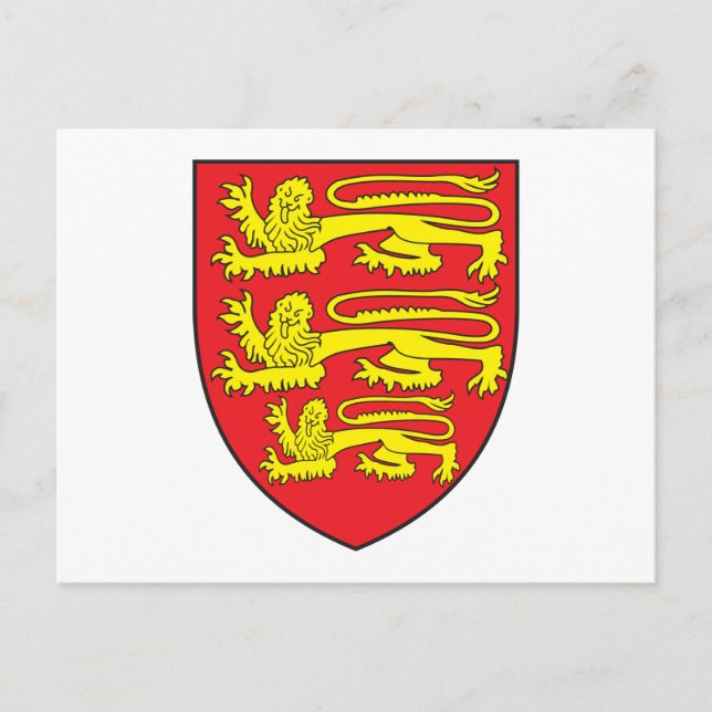 England-Wappen Postkarte (Vorderseite)