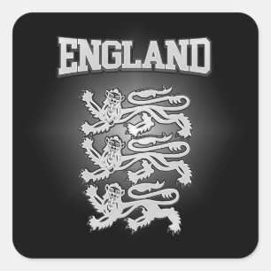 England-Wappen Quadratischer Aufkleber