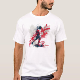 England Weißer T - Shirt. 02 T-Shirt