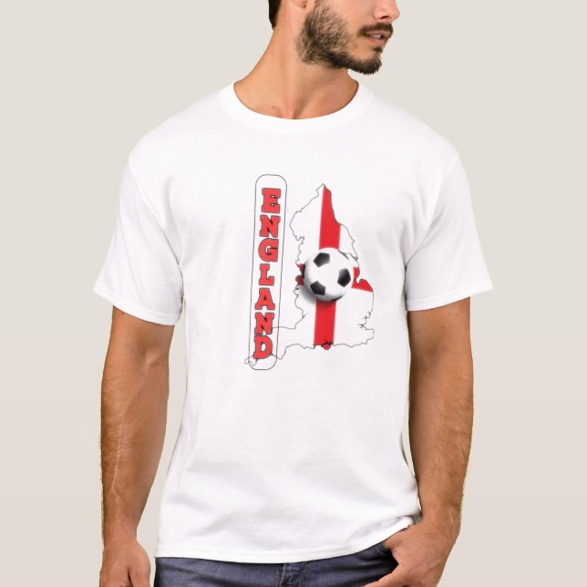 England Weißer T - Shirt. 04 T-Shirt (Vorderseite)