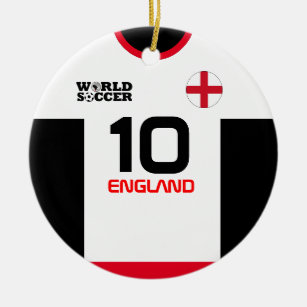 England World Soccer Jersey Ornament