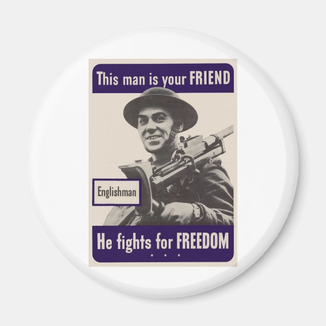 Engländer aus dem Zweiten Weltkrieg Magnet (Vorne)