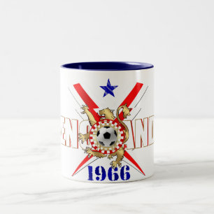 Englandfußballfan-Tassen 1966 Zweifarbige Tasse