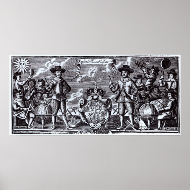 Englands berühmte Entdecker Poster (Vorne)