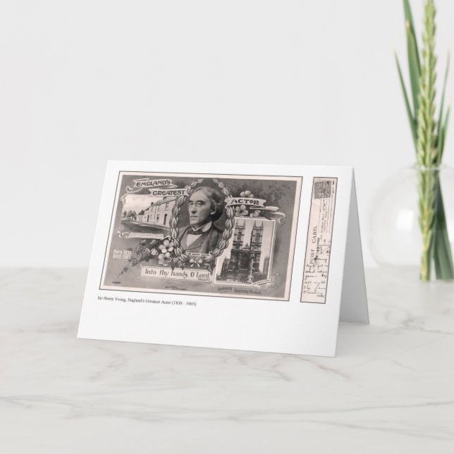 Englands bestste Schauspieler-Gruß-Karte Karte (Vorderseite)