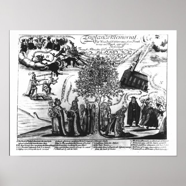 Englands Gedenkstätte Poster (Vorne)