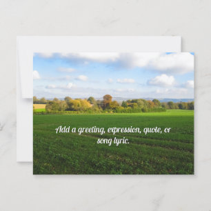 Englands Herbstlandschaft - Personalisiert Postkarte