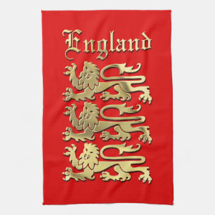 Englands Wappen Küchentuch