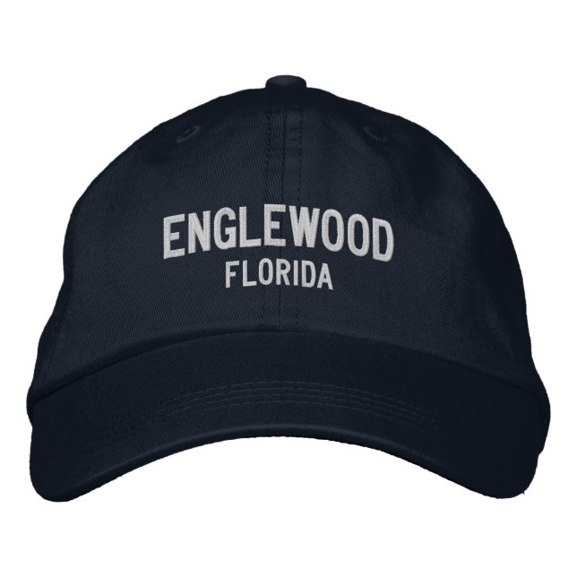 Englewood Florida bestickter Baseballhut Bestickte Baseballkappe (Vorderseite)