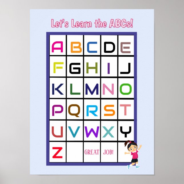 Englisch ABC Poster (Vorne)