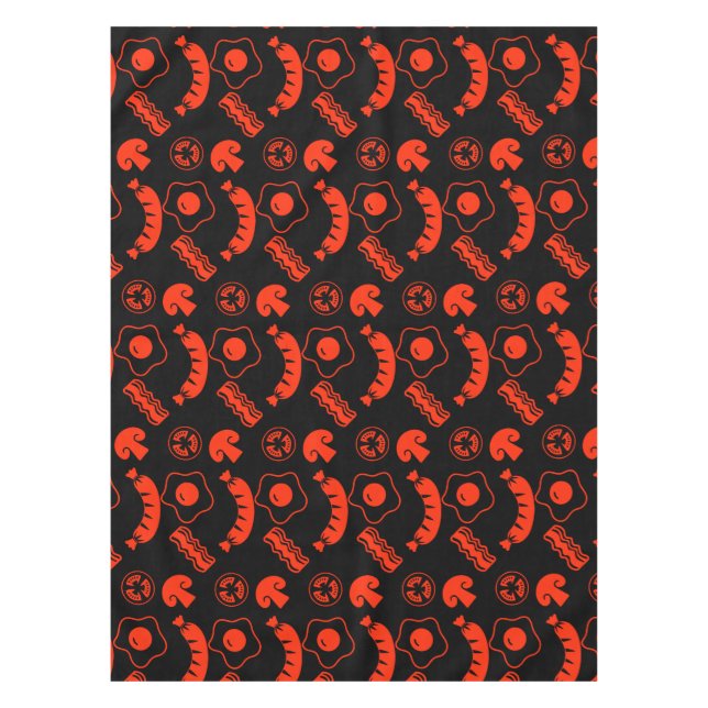 Englisch Breakfast Pattern Tischdecke (Vorderseite)