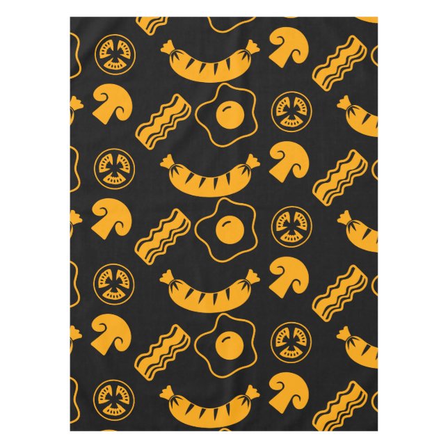 Englisch Breakfast Pattern Tischdecke (Vorderseite)