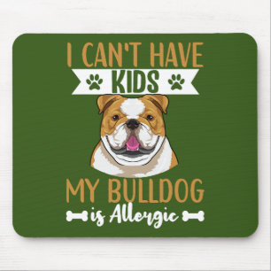 Englisch Bulldog dog Bekleidung für Männer und Fra Mousepad